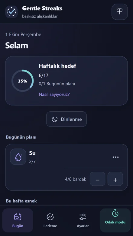 Uygulamaya bak — Sonraki alışkanlığını bul